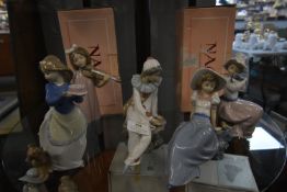 Five Assorted Nao Figurines