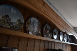 Eight Limoges French Wall Plates