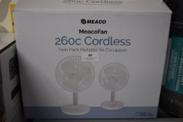 *Meaco Cordless Portable Fans 2pk
