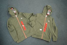 Two Champion Hooded Zip Up Jackets Sizes: 9-10