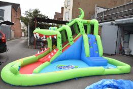 *Happy Hop Crocodile Cave Inflatable Adventure Sli