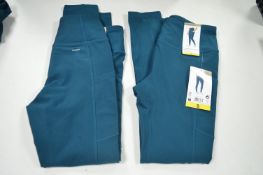*2x Mondetta High Waisted Active Leggings in Teal