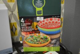 *Signature 4pc Stoneware Bowl Set