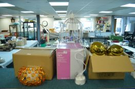 Quantity of Table and Ceiling Lights