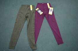 *2x Kirkland lady's Brushed Leggings Size: S