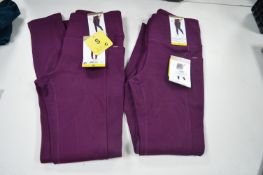 *2x Mondetta High Waisted Jacquard Leggings Size: