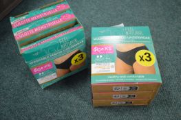 *2x Three Pairs of Washable Period Underwear Size: