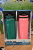 *Thermo Flask 24oz Drinks Bottle 2pk