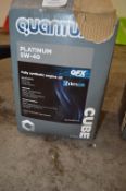 *5L of Quantum Platinum 5W-40 Synthetic Engine Oil