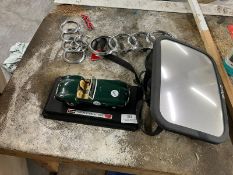 *Shelby Cobra Scale Model, Assorted Car Badges