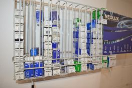 *Dispenser Rack Containing Neolux Bulbs