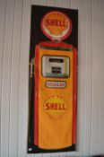 *Wall Hanging Depicting a Shell Fuel Pump