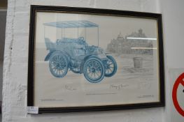 *Framed Picture of Britain’s First Royal Car 1900 6hp Daimler Limited Edition 888 of 1000