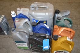 *Assorted Part Bottles of Fluids and Oils