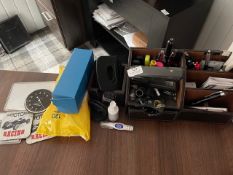 *Leather Desk Tidy, Office Sundries, Coasters, etc.