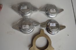 *Set of Four Jaguar C1102 Left and Right Hand Wheel Centre Nuts