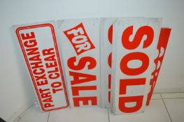 *Assorted Car Lot Signage