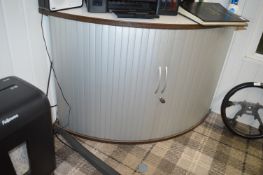 *Corner Storage Unit Enclosed by Tambour Drawers