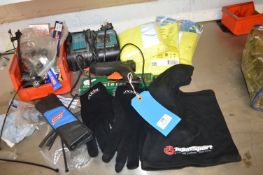 *Makita Battery Charger, Hi-Vis Jackets, Team Sports Snood, Gloves, Jubilee Clips, etc.