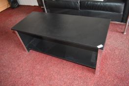 *Black Ash & Chrome Occasional Table
