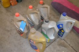 *Six Assorted 5L Bottles of Fluids Including Automatic Transmission Fluid, Vehicle ATF,