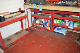 *Three Sections of Clarke Shelving (contents not included)