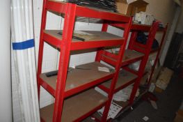 *Contents of Storeroom to Include Janitorial Equipment, and Three Pieces of Red Shelving