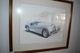 *Framed Print of a 1953 Jaguar XK120