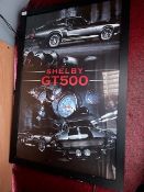 *Black Ash Framed Picture of a Shellby GT500