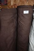 *~15m x 1.4m Roll of Chocolate Jacquard Design Fabric