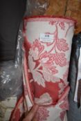 *~30m x 1.4m Roll of Dusky Salmon & Cream Fabric