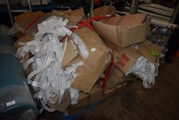 *Stillage Containing Ten Boxes of 1000m of Sheering Elastic in Ecru