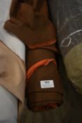 *~12m x 1.4m Roll of Cropped Velour Bright Orange Upholstery Fabric