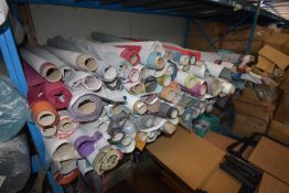 *Large Quantity of Assorted upholstery Fabric Roll Ends