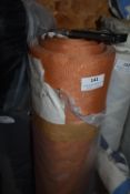 *~25m x 1.4m Roll of Burnt Orange Blackout Lined Fabric