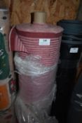 *~37m x 1.4m Roll of Woven Fabric in Dark Pink and Dusky Pink Stripe