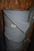 *~46m x 1.4m Roll of Upholstery Fabric in Textured Pale Grey Design