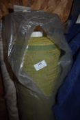 *~41m x 1.4m Roll of Mustard & Olive Design Fabric