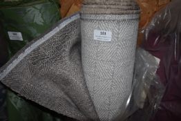 *~10m x 1.4m Roll of Taupe & Beige Design Fabric