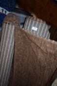 *~40m x 1.4m Roll and a Part Roll of Taupe & Pale Orange upholstery Fabric