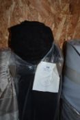 *~28m x 1.4m Roll of black suede type fabric