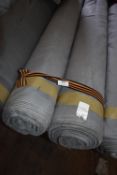 *Two ~40m x 1.4m Rolls of Medium Grey Heavy Drill Fabric