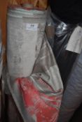 *~25m x 1.4m Roll of Upholstery Fabric in Dusky Salmon & Taupe