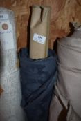 *~8m x 1.4m Roll of Upholstery Fabric in Charcoal Jacquard Design