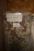 *17m x 1.4m Roll of Taupe & Beige Patterned Upholstery Fabric