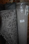 *~5m x 1.4m Roll of Silver, Beige, and Taupe Design Upholstery Fabric
