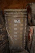 *~30m x 1.4m Roll of Taupe & Beige Geometric Pattern Upholstery Fabric