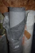 *~8m x 1.4m Roll of Mottled Upholstery Fabric in Silver Grey & Charcoal