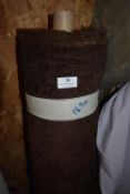 *~18m x 1.4m Roll of Dark Brown chenille Fabric