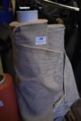 *Two ~15m x 1.4m Rolls of Beige and Mushroom Fabric